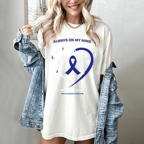 Remembrance In Memory Of My Niece Colon Cancer Awareness Women's Comfort Colors T-Shirt - Easessy