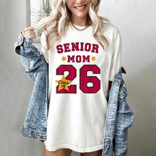 Senior Mom 2026 Proud Senior Mom Class Of 26 For Graduation Women's Comfort Colors T-Shirt - Best Gift Smart