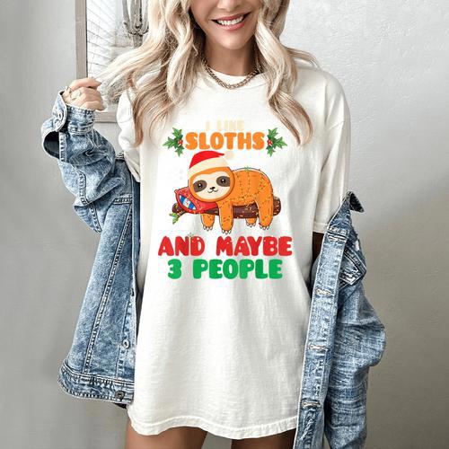 Sloth For Sloth Lover Men Women Kids Introverts Women's Comfort Colors T-Shirt - Raresse