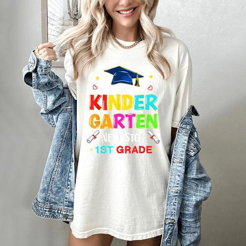 So Long Kindergarten Graduation 2025 Graduate 1st Grade Women's Comfort Colors T-Shirt - Best Gift Smart