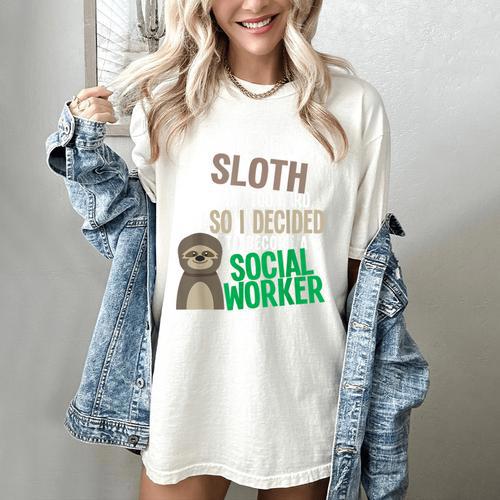 Social Work Student Masters Degree Graduation Women's Comfort Colors T-Shirt - Best Gift Smart