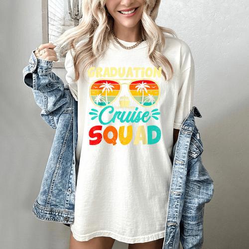 Summer Vacation Graduation Cruise Squad 2026 Matching Women's Comfort Colors T-Shirt - Best Gift Smart