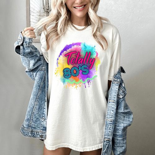 Totally 80's Tie Dye Retro Vibes 1980s Style Nostalgia Women's Comfort Colors T-Shirt - Figerry