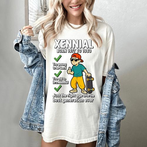 Xennial Born 1977 To 1983 Nostalgia Women's Comfort Colors T-Shirt - Figerry