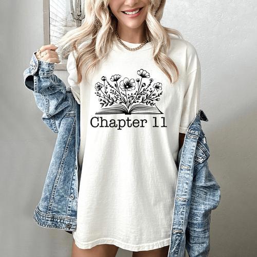 11th Birthday Girl Chapter 11 Reading Book Lover 11 Year Old Women's Comfort Colors T-Shirt - Bookorys DE