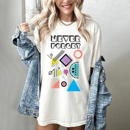 80s Nostalgia Never Forget Women's Comfort Colors T-Shirt - Figerry