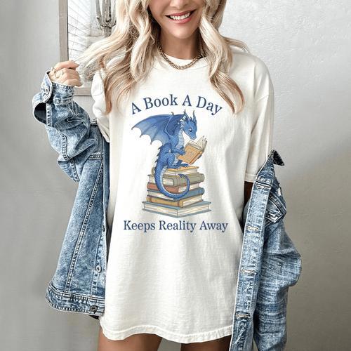 A Book A Day Keeps Reality Away Premium Tri-Blend Women's Comfort Colors T-Shirt - Bookorys DE