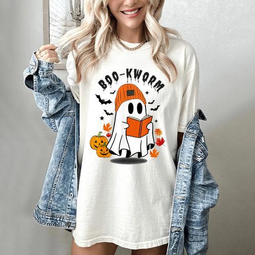 Book Worm Halloween Costume For Book Lovers Women's Comfort Colors T-Shirt - Bookorys