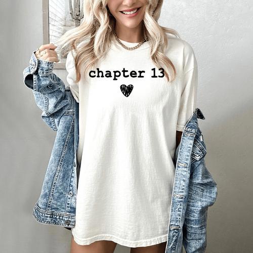 Chapter 13 Book Lovers Readers & Authors 13th Birthday Women's Comfort Colors T-Shirt - Bookorys UK
