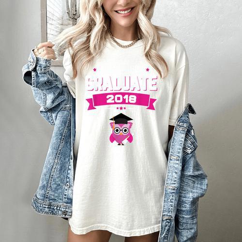 Class Of 2018 Preschool Graduation Girls Pre K Women's Comfort Colors T-Shirt - Best Gift Smart