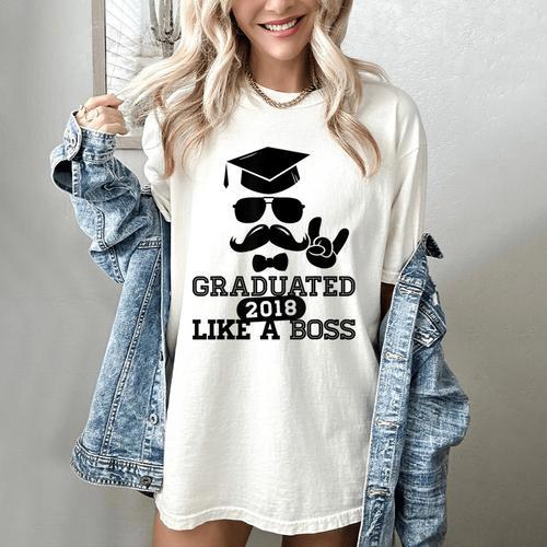 College High School Graduation Grad 2018 Shirt Women's Comfort Colors T-Shirt - Best Gift Smart