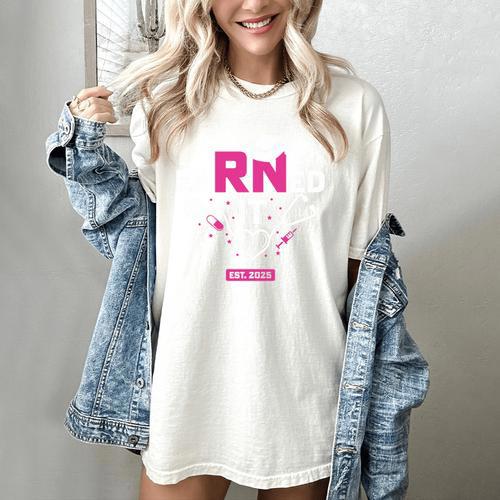 Earned It RN 2025 Nurse Graduation Nursing School Graduate Premium Tri-Blend Women's Comfort Colors T-Shirt - Best Gift Smart