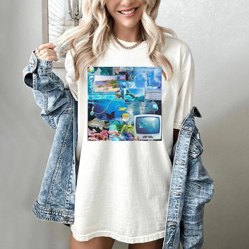 Frutiger Aero Retro Vibes Premium Tri-Blend Women's Comfort Colors T-Shirt - Figerry