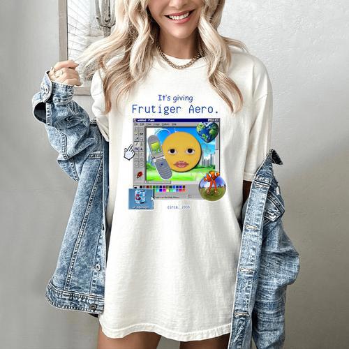 Frutiger Aero Y2K Meme Graphic 2000s Nostalgia Premium Women's Comfort Colors T-Shirt - Figerry