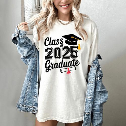Graduation 2025 Senior 2025 Class Of 2025 Graduate Women's Comfort Colors T-Shirt - Best Gift Smart