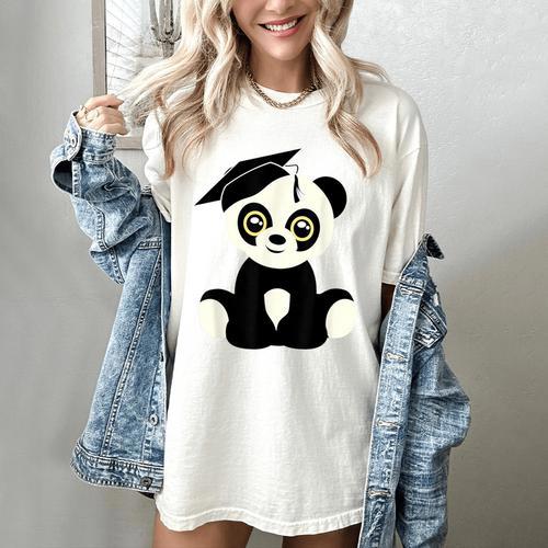 Graduation Panda Bear 2017 Graduate Graduation T-Sh Women's Comfort Colors T-Shirt - Best Gift Smart