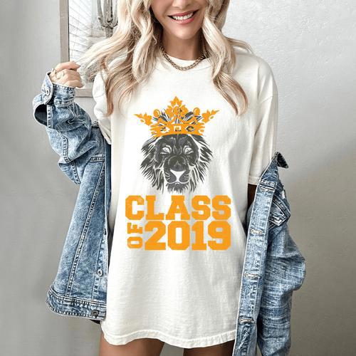High School King Graduation Shirt Class Of 2019 Seniors Women's Comfort Colors T-Shirt - Best Gift Smart