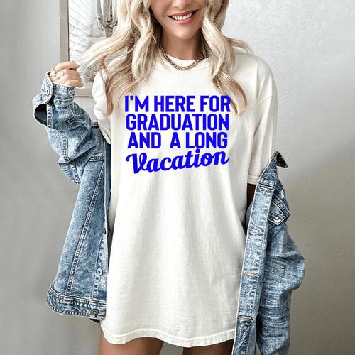 I'm Here For Graduation School Class Senior 2024 Women's Comfort Colors T-Shirt - Best Gift Smart