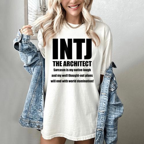INTJ Architect Personality Introvert Sarcastic Women's Comfort Colors T-Shirt - Raresse