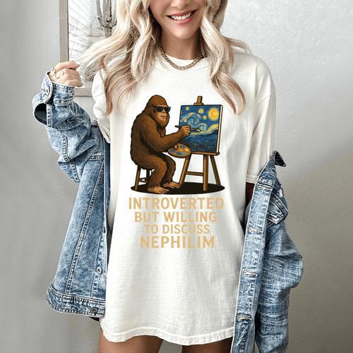Introverted But Willing To Discuss Nephilim Women's Comfort Colors T-Shirt - Raresse