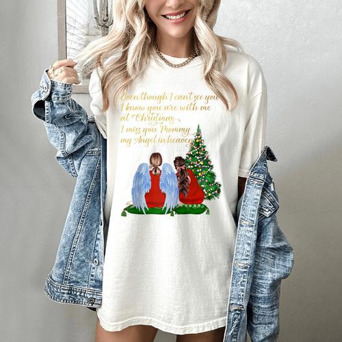 My Mom My Angel In Loving Memory Of My Mom Mommy's Girl Raglan Baseball Tee Women's Comfort Colors T-Shirt - Easessy