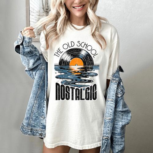 Music Old School Nostalgia Record Premium Tri-Blend Women's Comfort Colors T-Shirt - Figerry