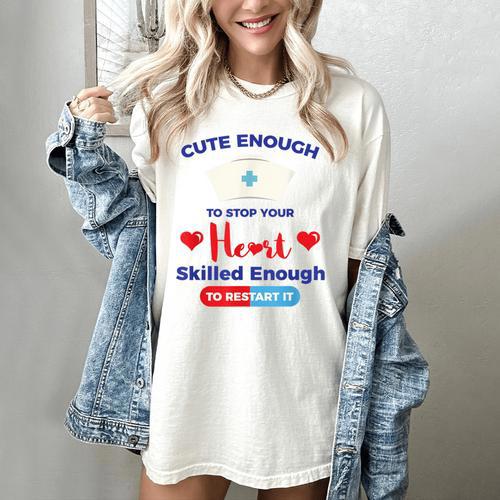 Nurse Tshirt Graduation Nursing School Birthday Women's Comfort Colors T-Shirt - Best Gift Smart