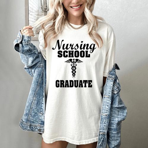 Nursing School Graduate Nurse Graduation Medical T-Shirt Women's Comfort Colors T-Shirt - Best Gift Smart