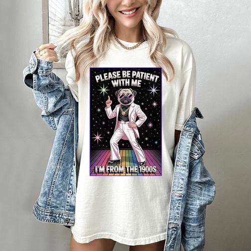Be Patient With Me I'm From The 1900s Birthday Premium Tri-Blend Women's Comfort Colors T-Shirt - Figerry