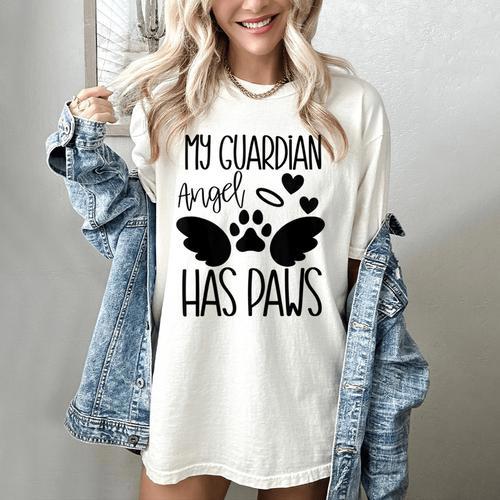 Pet Loss Dog Cat Memory Memorial Grief Animal Angel Friend Women's Comfort Colors T-Shirt - Easessy