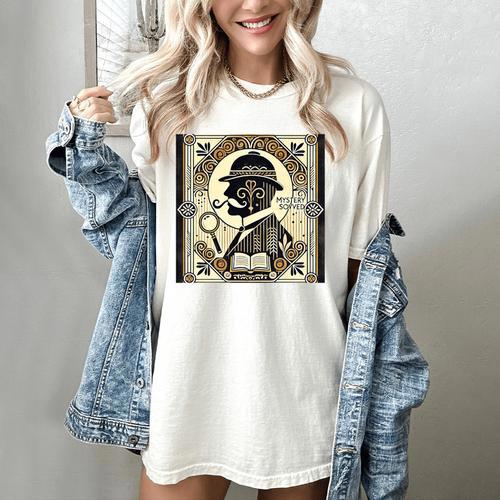 Poirot Mystery Books Vintage Detective Premium Tri-Blend Women's Comfort Colors T-Shirt - Bookorys CA