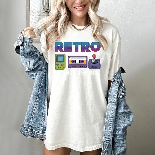 Retro Gaming Nostalgia Tee Perfect For 90s Lovers Premium Tri-Blend Women's Comfort Colors T-Shirt - Figerry