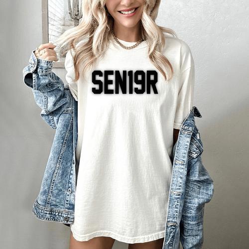 SEN19R Senior 2019 High School Graduation Party T-Shirt Women's Comfort Colors T-Shirt - Best Gift Smart