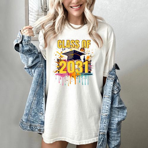 Senior 31 Class Of 2031 Back To School Graduation 2031 Women's Comfort Colors T-Shirt - Best Gift Smart