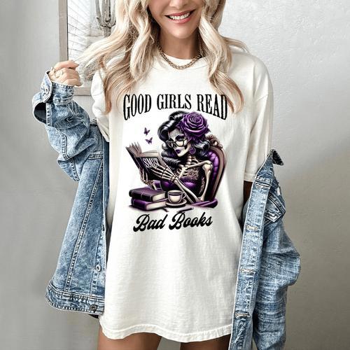 Smut Book Reading Smutty Good That Girls Read Bad Books Women's Comfort Colors T-Shirt - Bookorys CA