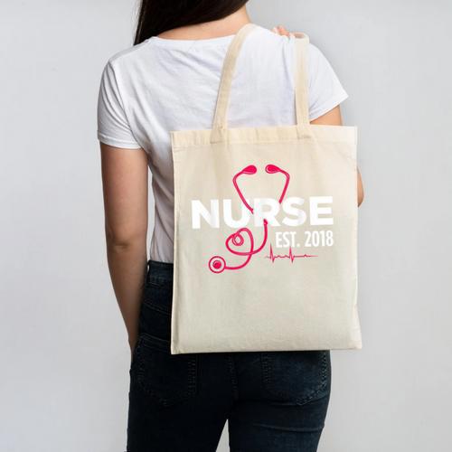 2018 Nursing School Graduation New Nurse Shirt Canvas Tote Bag - Best Gift Smart