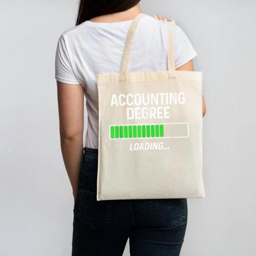 Accounting Degree Loading Shirt Graduation Student Canvas Tote Bag - Best Gift Smart