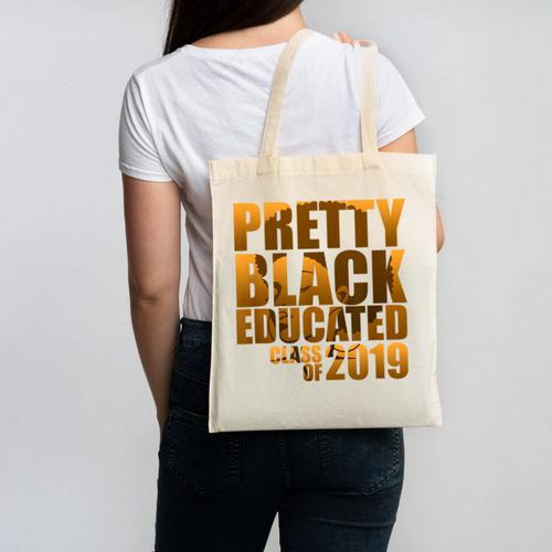 African American Girl Graduation Shirt Senior 2019 Canvas Tote Bag - Best Gift Smart