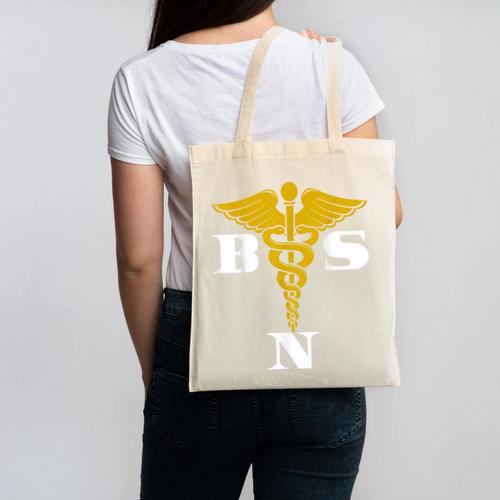 Bachelor Of Science Nursing Graduation Canvas Tote Bag - Best Gift Smart