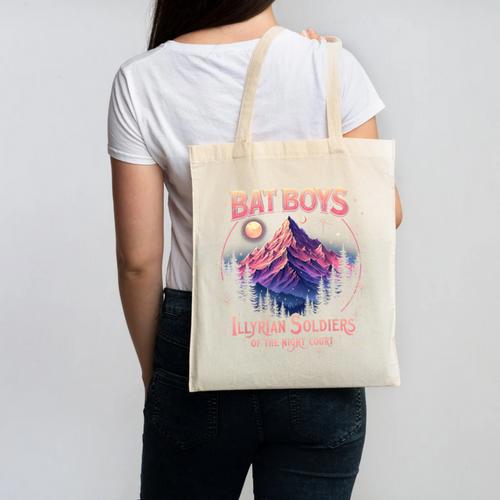 Bat Boys Night Court Mountain Nesta Bookworm ACOSF Bookish Canvas Tote Bag - Bookorys