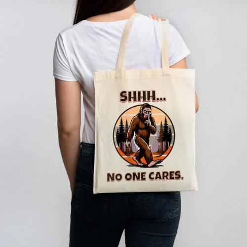 Bigfoot Sasquatch Lover Introvert Antisocial Humor Canvas Tote Bag - Raresse