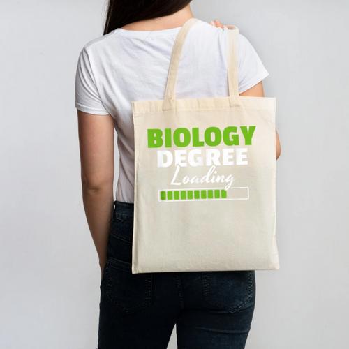 Biology Degree Loading Graduation Student Teacher Biologist Canvas Tote Bag - Best Gift Smart