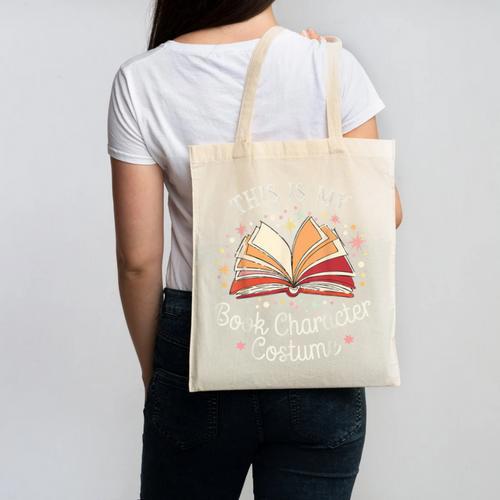 This Is My Book Character Costume Canvas Tote Bag - Bookorys