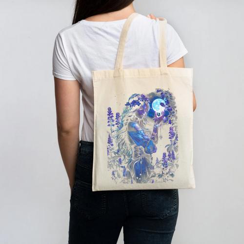 Book Fantasy Art Beautiful Elf Princess Fairy Canvas Tote Bag - Bookorys