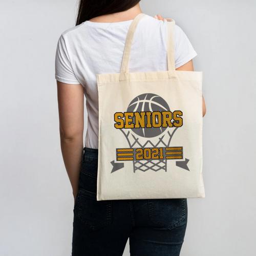 Boys Basketball Senior Class Of 2021 Teenage Graduation Canvas Tote Bag - Best Gift Smart