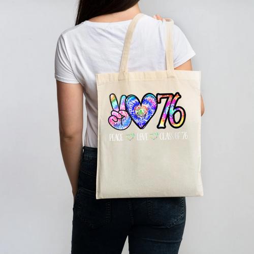 Class Of 1976 Shirt Tie Dye Senior Graduation 50th Reunion Canvas Tote Bag - Best Gift Smart