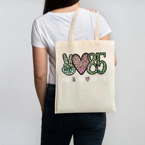 Class Of 1985 Shirt Leopard Senior Graduation Class Reunion Canvas Tote Bag - Best Gift Smart