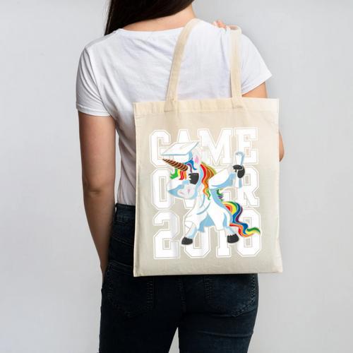 Class Of 2018 Graduation Dabbing Unicorn Shirt Canvas Tote Bag - Best Gift Smart