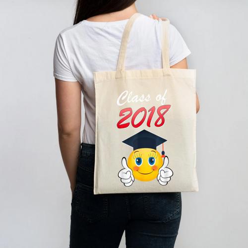 Class Of 2018 Graduation Grad For Her Tee Shirt Canvas Tote Bag - Best Gift Smart