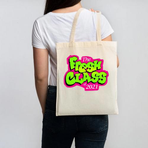 Class Of 2021 Senior Fresh 90's TV Style Grad For Graduation Canvas Tote Bag - Best Gift Smart